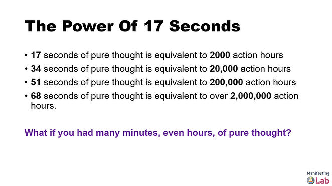 The Power of 17 Seconds